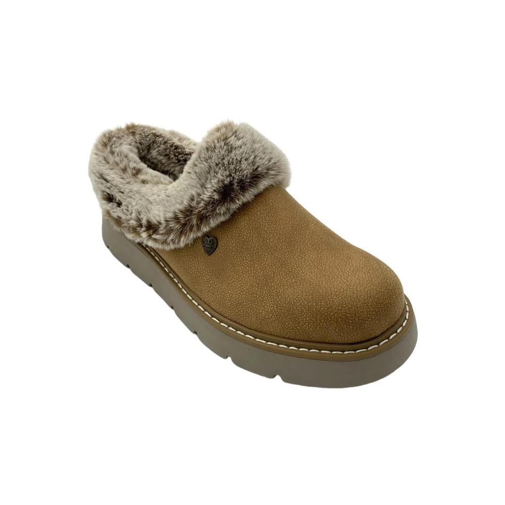 Skechers Women's Bobs Keepsakes Lite Slippers Cozy Blend Chestnut - Medium